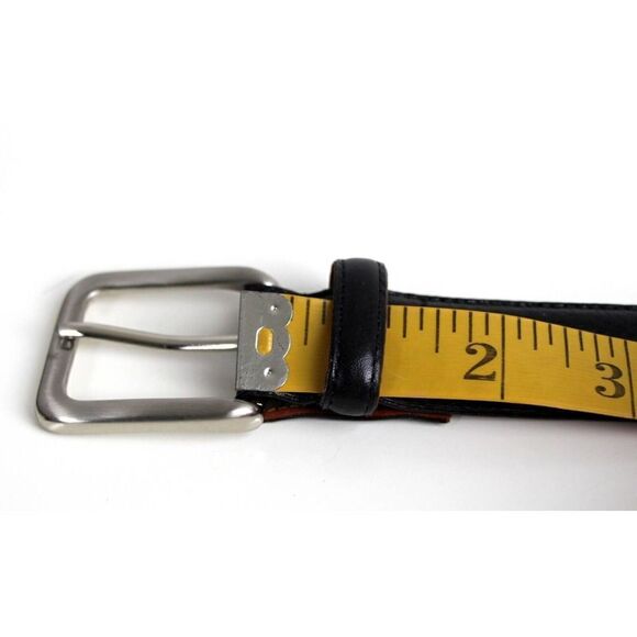 Men's Wearhouse BLACK GENUINE LEATHER 1 1/8"Wd CASUAL DRESS MEN'S BELT 40 (G79 - Picture 11 of 14